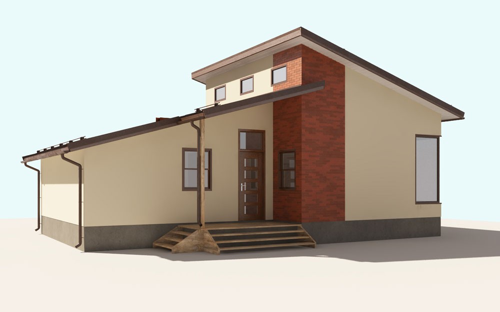 визуализация одноэтажного дома