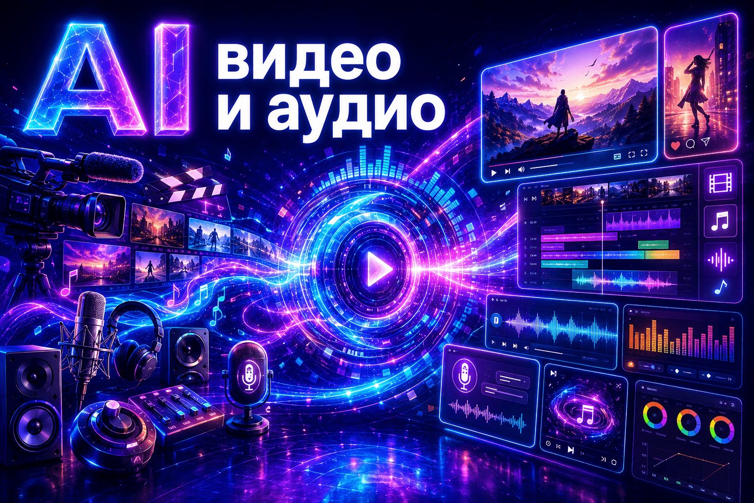 Создание аудио и видео с помощью ИИ