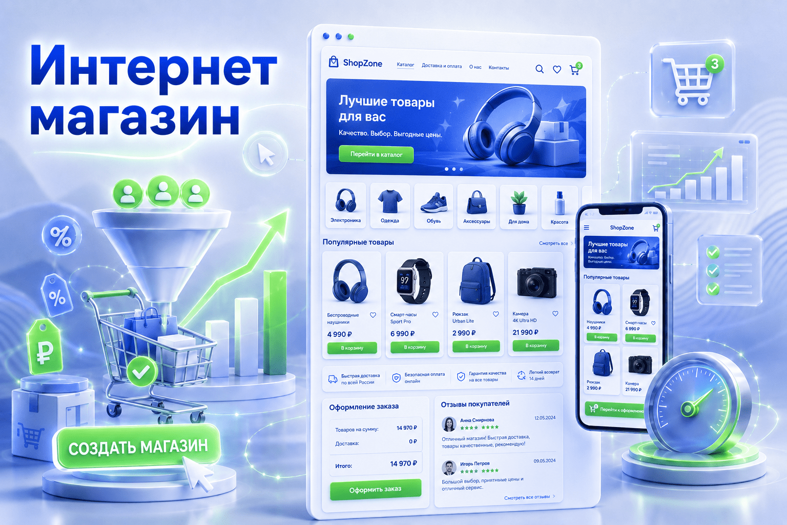 Создание интернет магазинов