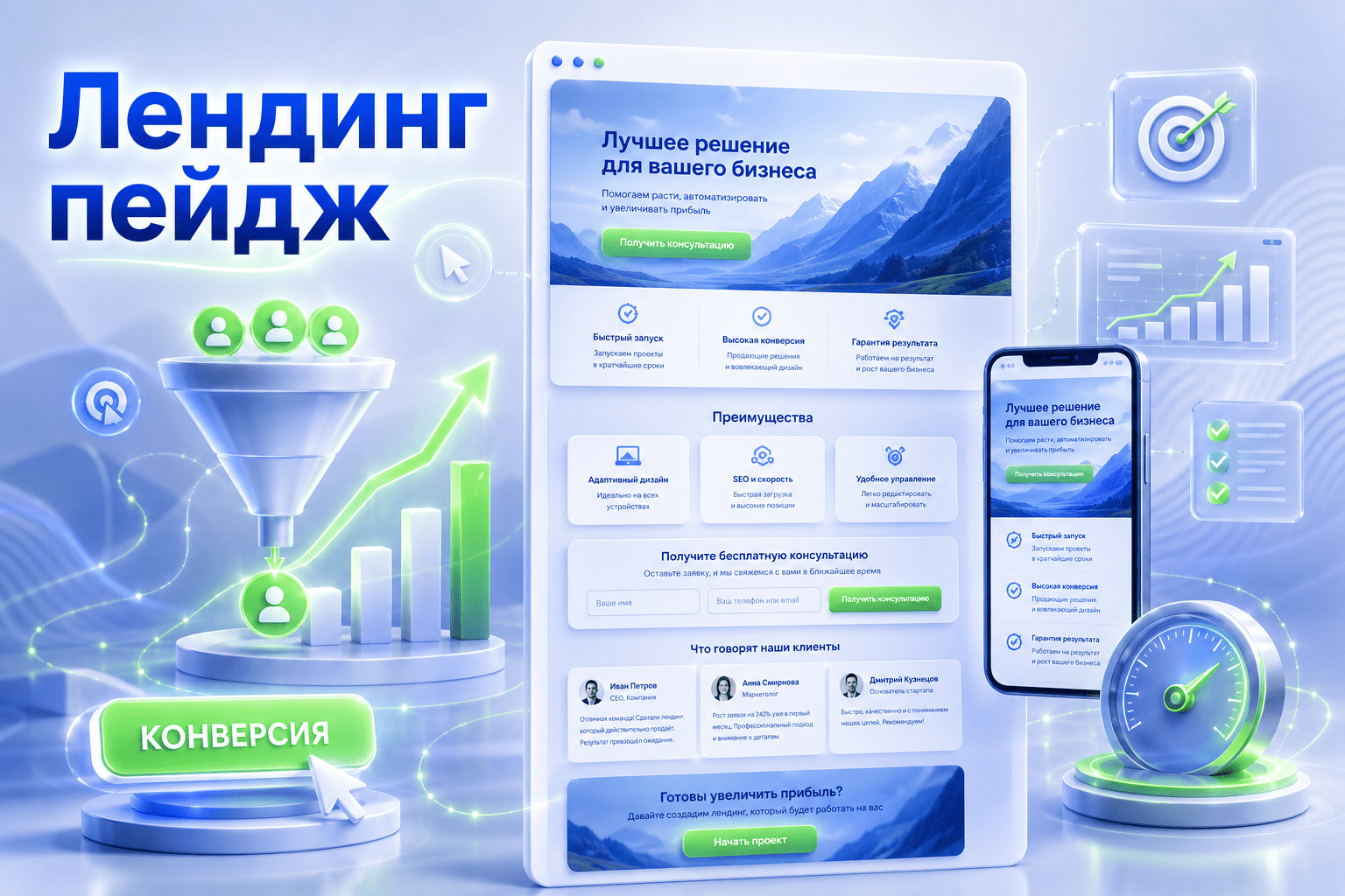 Создание лендинг пейдж