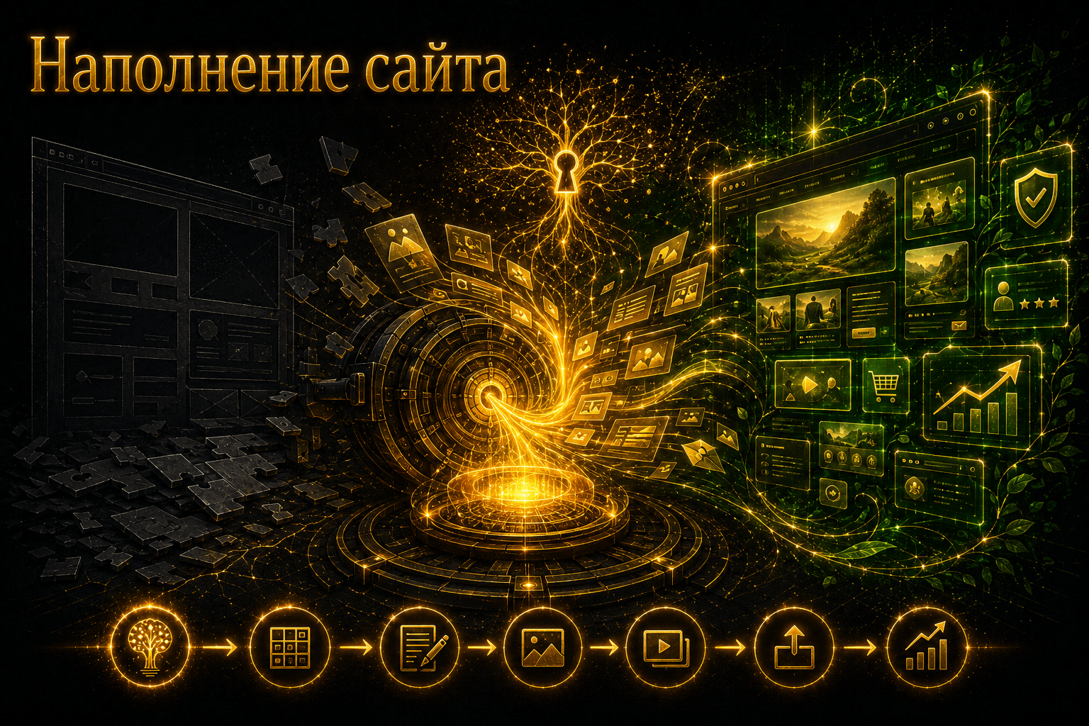 Текстовое наполнение сайта
