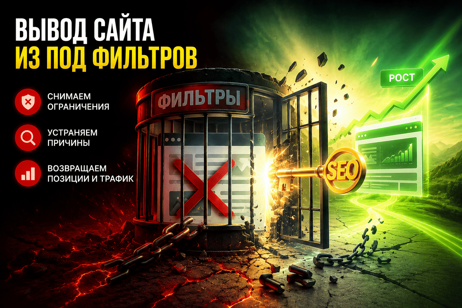 Вывод сайтов из под фильтров