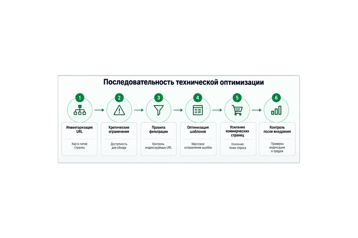 Этапы технической оптимизации крупного интернет-магазина