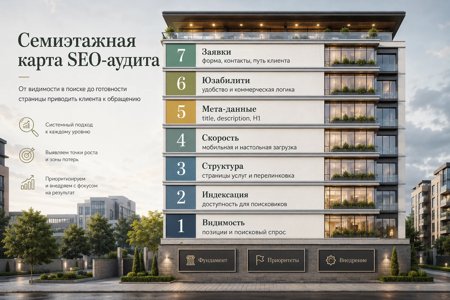 SEO-аудит сайта компании строительного альпинизма