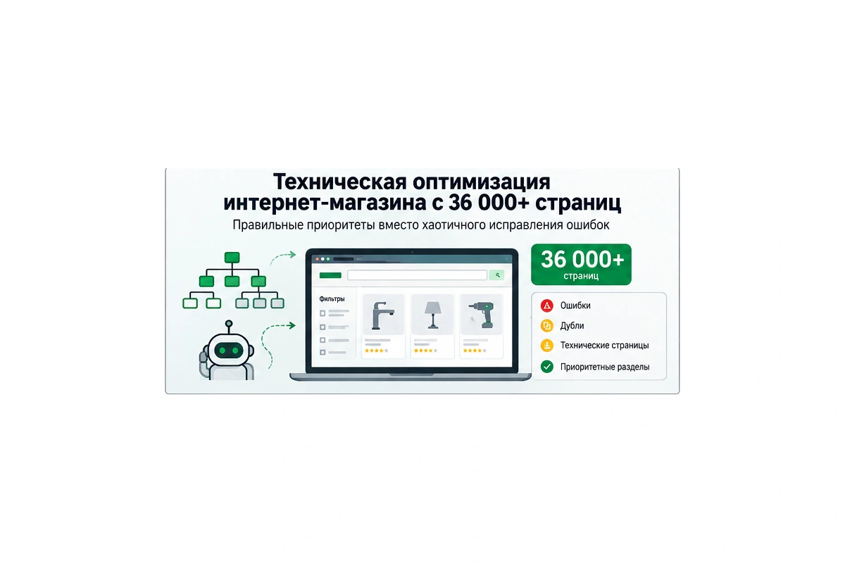 Техническая оптимизация интернет-магазина с 36 000 страниц