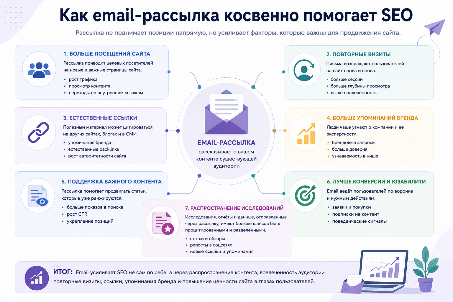 Как email-рассылка косвенно помогает SEO