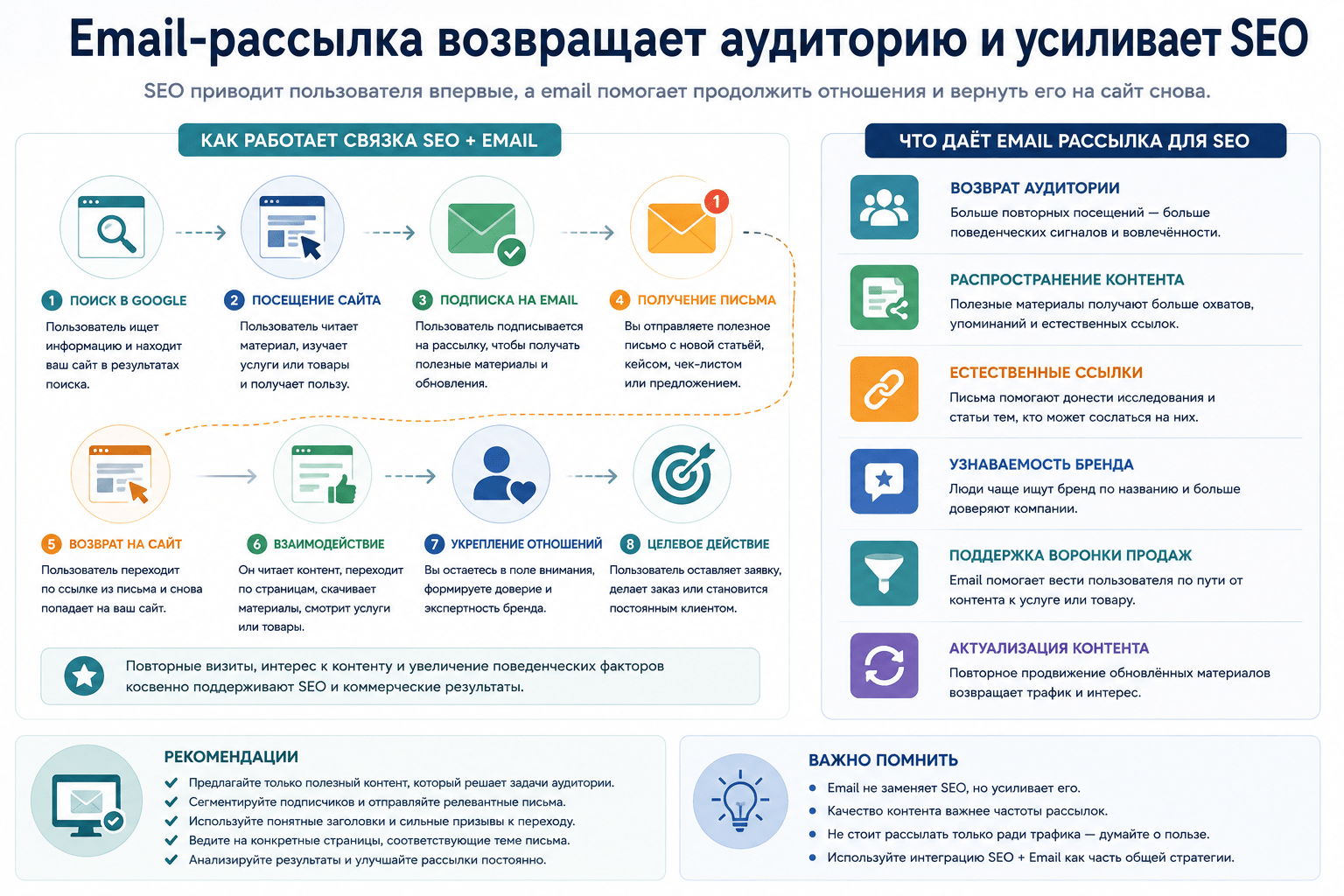 Как email возвращает аудиторию на сайт после первого поиска