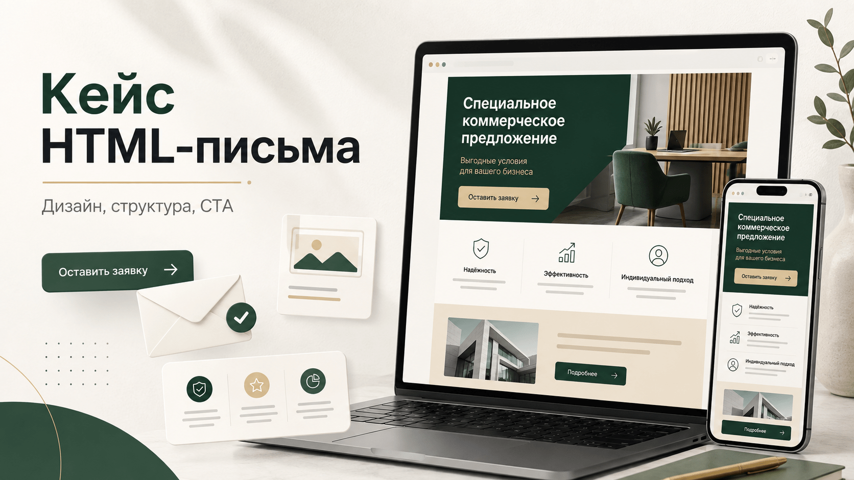 Кейс дизайна HTML-письма для email-рассылки