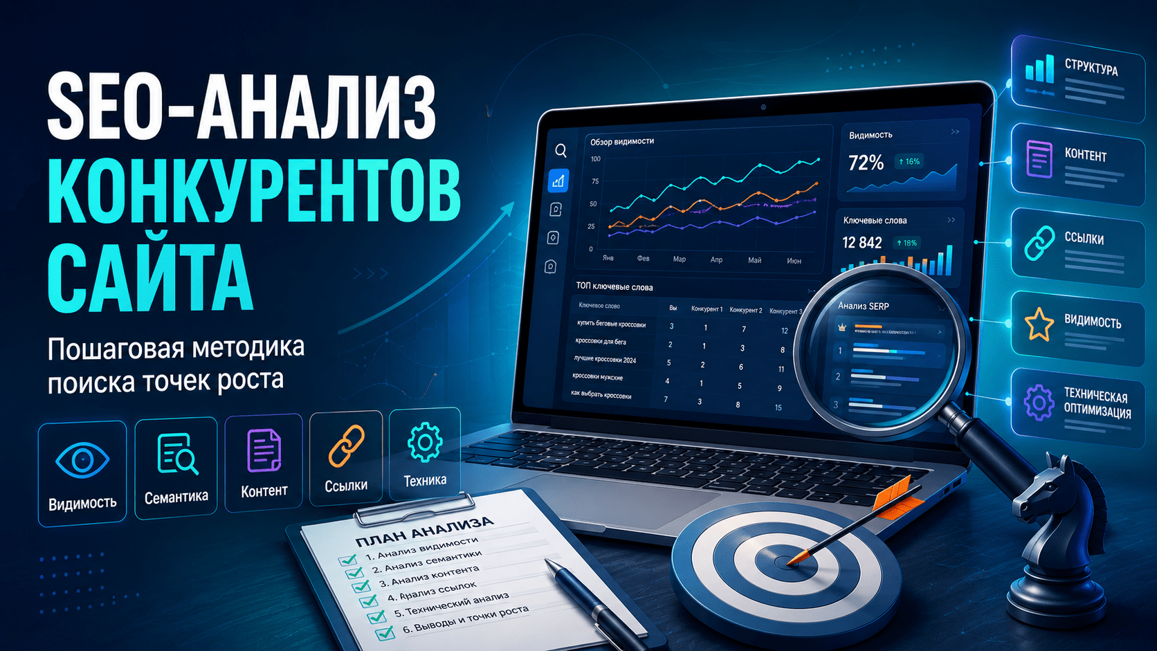 SEO-анализ конкурентов сайта – пошаговая методика поиска точек роста