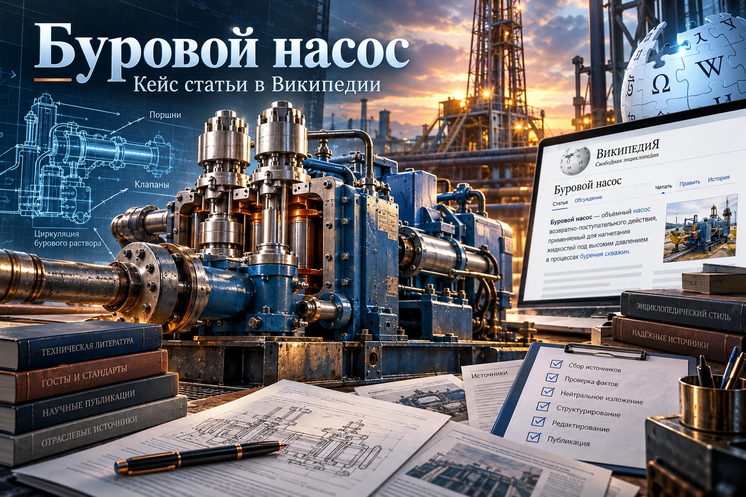 Кейс Wikipedia – Буровой насос Кейс переработки статьи Буровой насос для Википедии