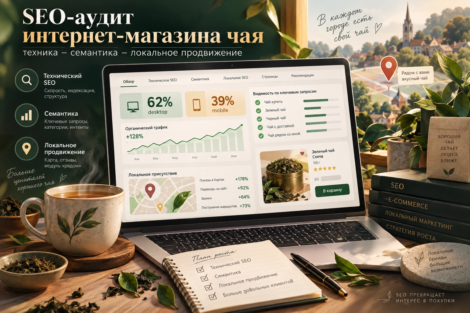 Кейс SEO-аудита интернет-магазина чая SEO-аудит интернет-магазина чая с локальным продвижением