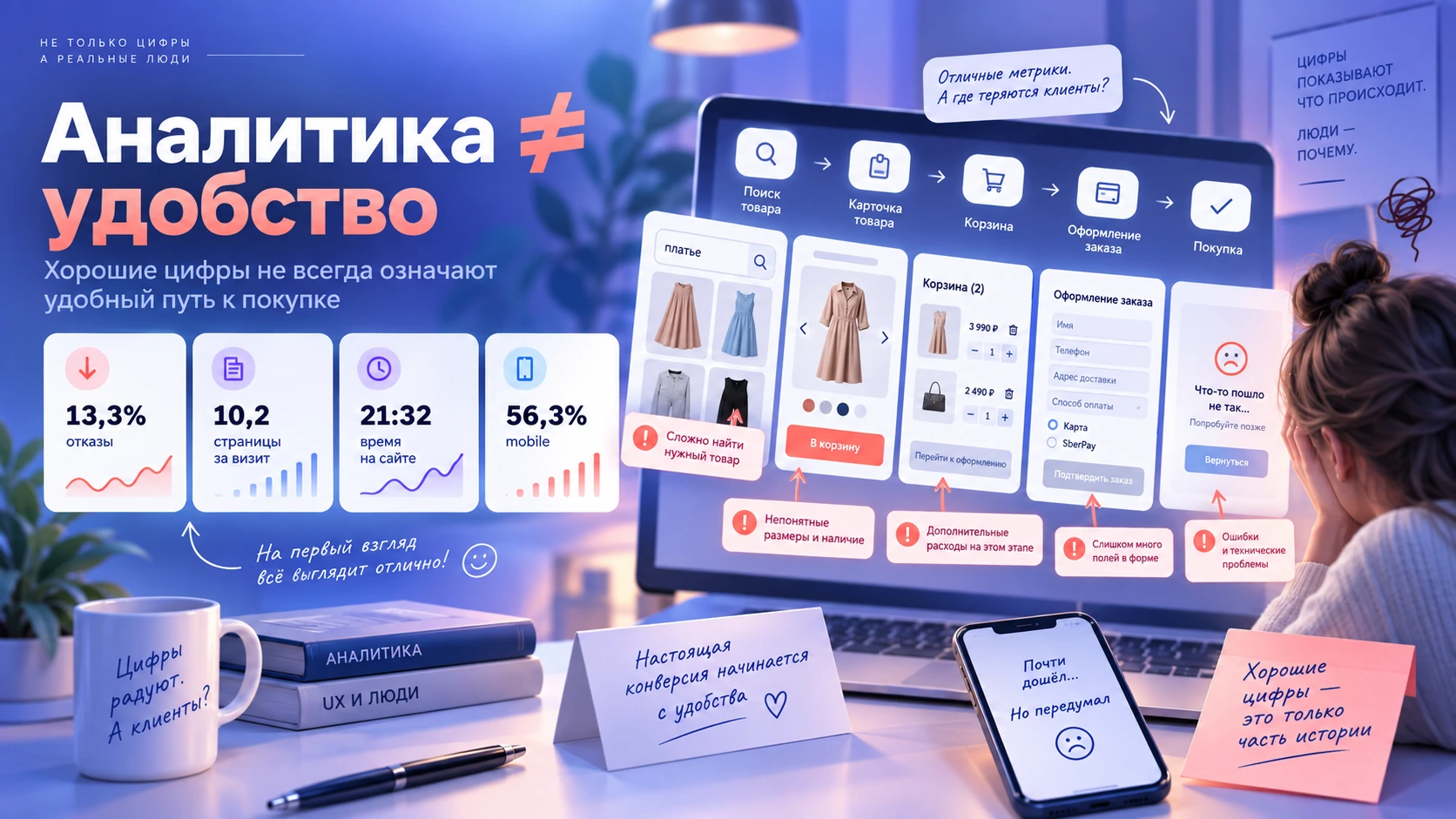 Хорошие метрики не всегда означают удобный путь к покупке Аналитика и удобство пользовательского пути интернет-магазина