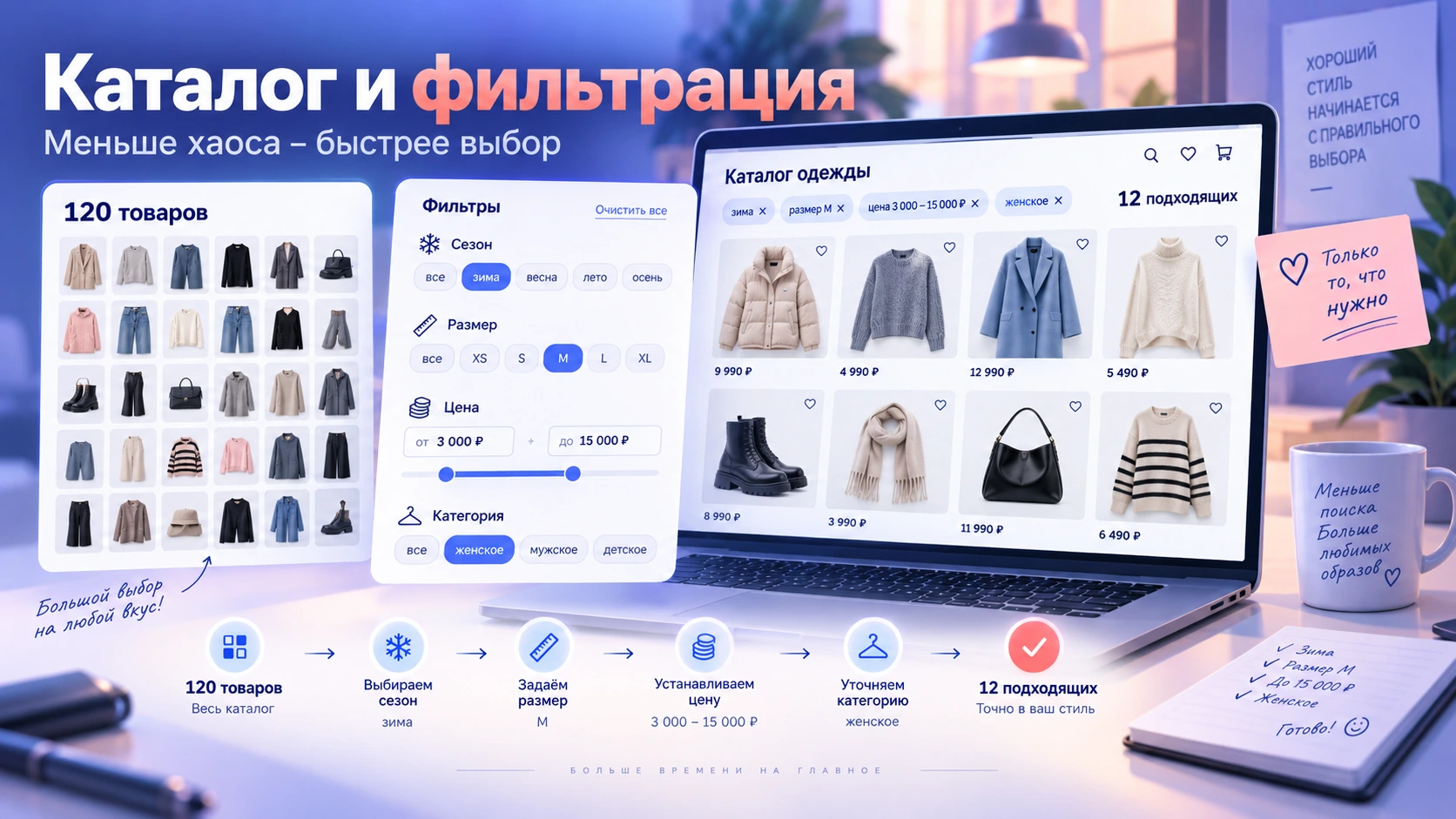 UX каталога интернет-магазина: фильтрация товаров Каталог одежды и фильтры для быстрого выбора товара