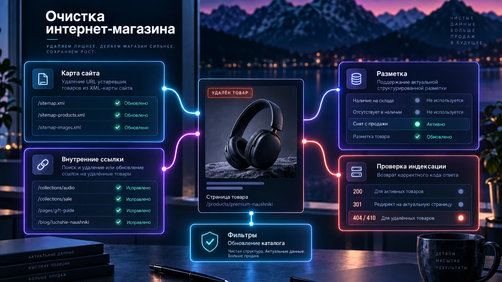 Удалённые товары sitemap внутренние ссылки и структурированные данные Очистка интернет-магазина после удаления товаров