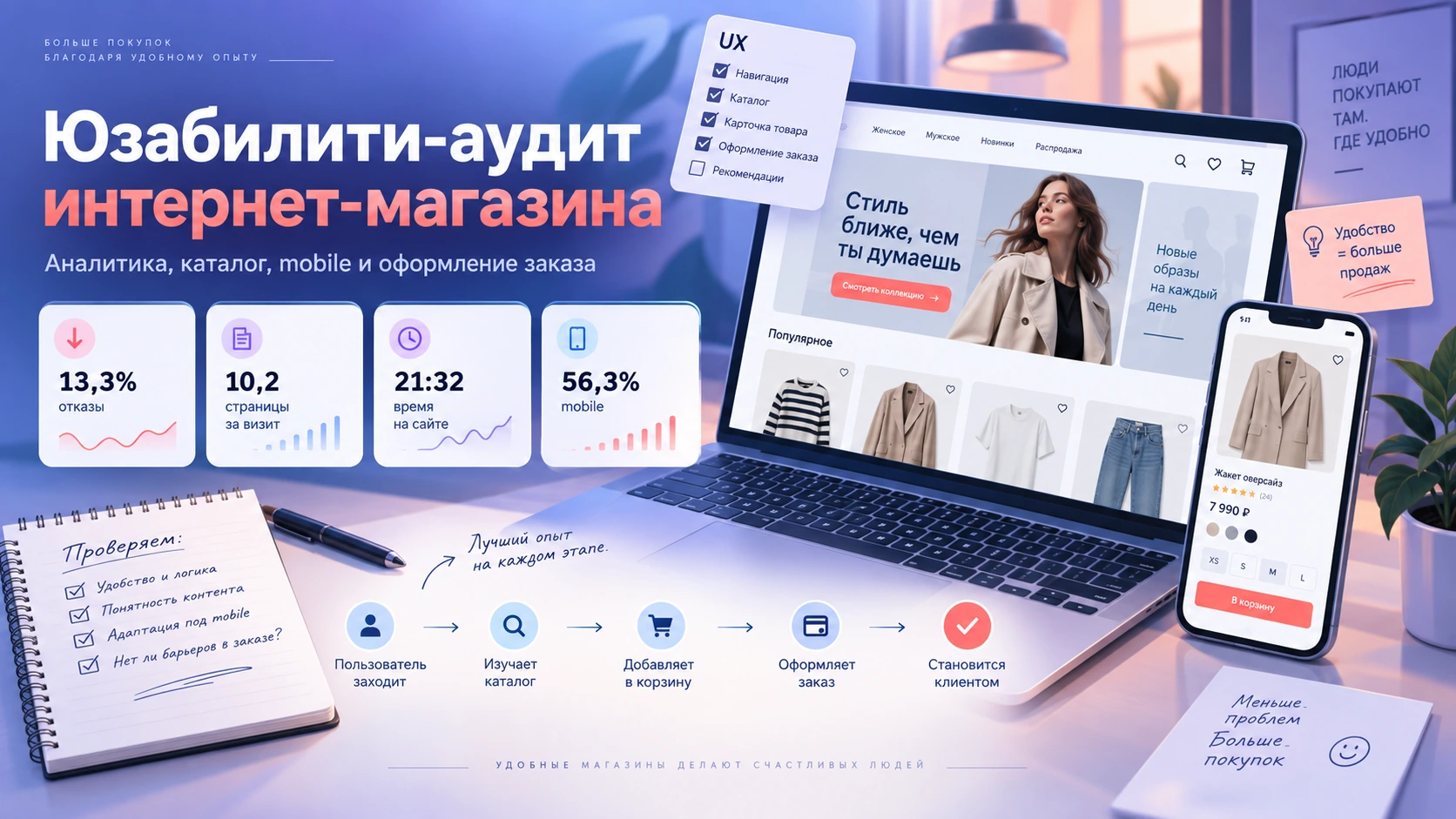 Юзабилити-аудит интернет-магазина: аналитика, каталог и оформление заказа Кейс юзабилити-аудита интернет-магазина