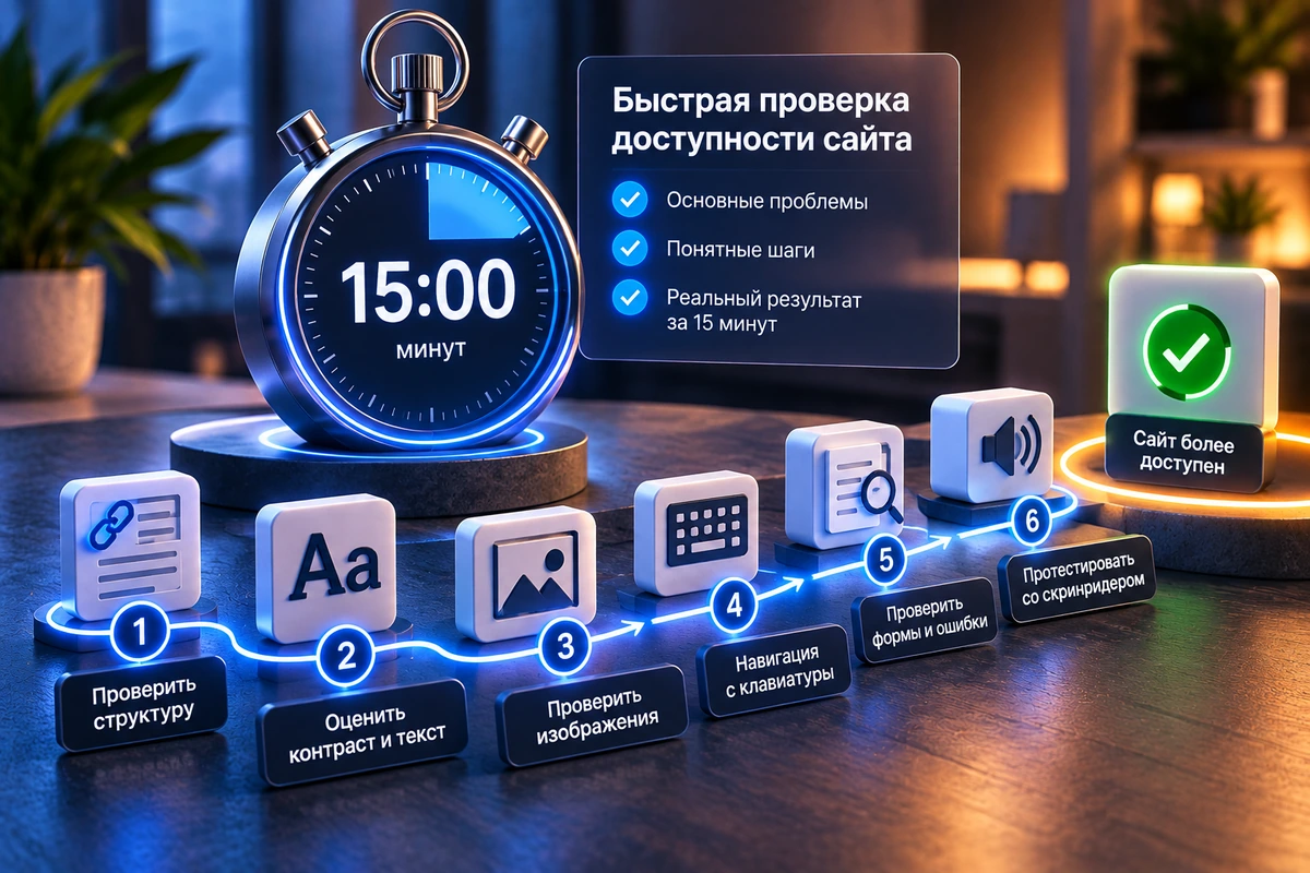 Проверка доступности сайта за 15 минут – последовательность основных действий