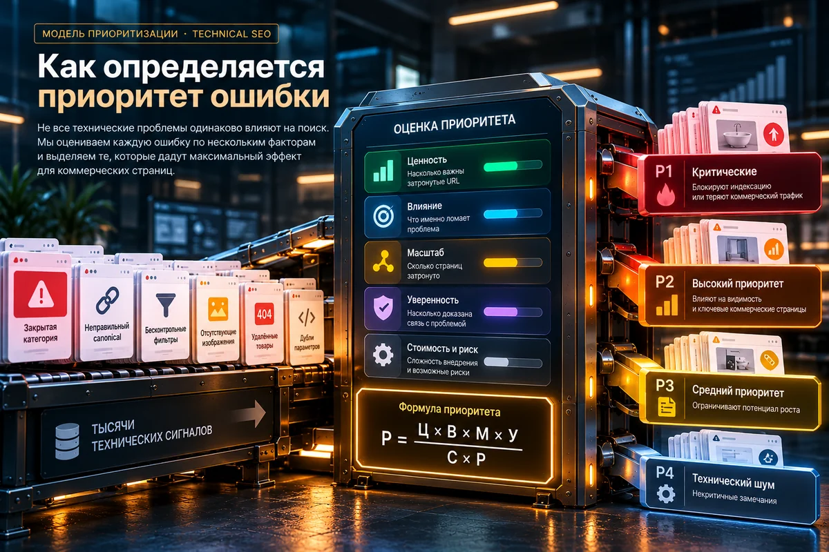 Модель определения приоритета технических SEO-ошибок интернет-магазина