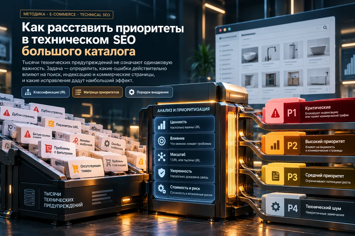 Технические SEO-ошибки интернет-магазина: методика определения приоритетов