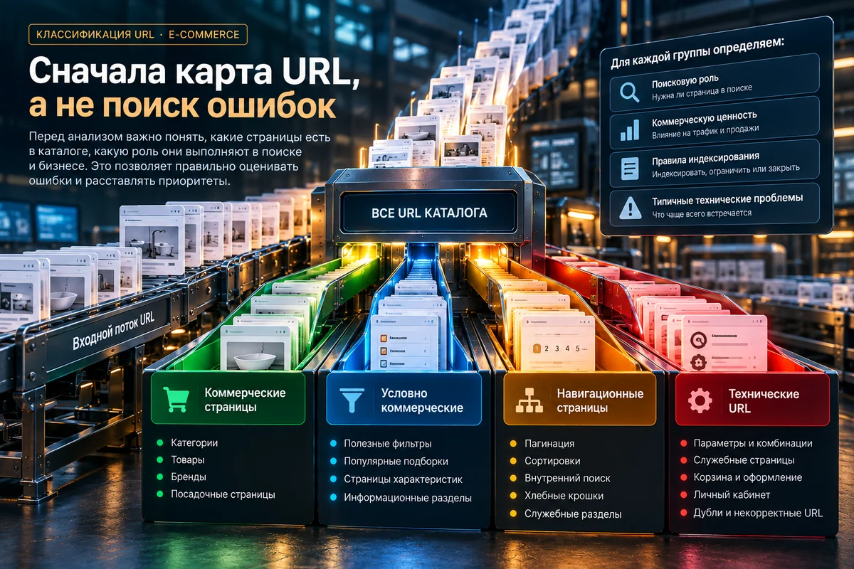 Классификация URL интернет-магазина перед техническим SEO-анализом